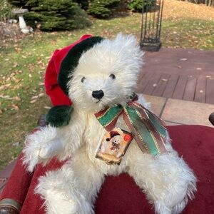 German Hermann Christmas Teddy Bear with Music Box 59/800